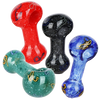 Frit Fusion Glass Spoon Pipe Assortment - 3" / Assorted Colors/4ct Bundle