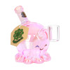 SeshGear Sweet Octopus Neon Glass Dab Rig - 3.75" / 10mm F / Colors Vary