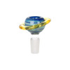 Pulsar Rings of Saturn Bubbler Base Glass Water Pipe - 12.6" / 14mm F