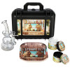 Pulsar Bent Neck Water Pipe V2 Smokers' Hard Case Travel Set | Capybara Cabana | 6" | 14mm F