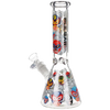 Pulsar Luchadors Beaker Glass Water Pipe - 10" / 14mm F