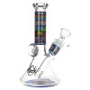 Pulsar Mosaic Bart Wag Glass Water Pipe - 6.75" / 14mm F / Colors Vary