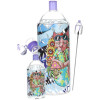 Pulsar Graffiti Series Spray Paint Glass Water Pipe Set - Chill Cat / 7.5" / 14mm F