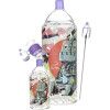 Pulsar Graffiti Series Spray Paint Glass Water Pipe Set - Dope Bot / 7.5" / 14mm F
