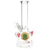 SeshGear Kitty Whiskers Beaker Glass Water Pipe - 9.75" / 14mm F