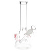 SeshGear Kitty Whiskers Beaker Glass Water Pipe - 9.75" / 14mm F