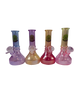 Seshgear Electroplated Ombre Glass Water Pipe 6.3" / 14mm F - 4 PC Set - Colors Vary
