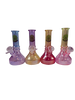 Seshgear Electroplated Ombre Glass Water Pipe 6.3" / 14mm F - 4 PC Set - Colors Vary