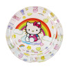 Rainbow Kitty Round Glass Ashtray - 3.3"