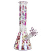 Party Kitty Electroplated Beaker Glass Water Pipe - 9.75" / 14mm F