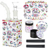Cute Kitty Juicebox Glass Water Pipe Smoker's Travel Kit - 7" / 14mm F / Unicorn Kitty