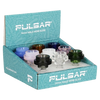 Pulsar Cool Ring Glass Herb Slide - 14mm M / Assorted Colors/9CT Display