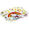 Rainbow Kitty Metal Rolling Tray - 7" x 5.5"