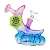 SeshGear Over the Moon Glass Water Pipe - 5" / 14mm F / Assorted Colors/2CT Bundle
