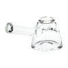 Pulsar Slant Neck Beaker Glass Water Pipe Zippered Case Travel Kit - 7" / Clear