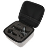 Pulsar Slant Neck Beaker Glass Water Pipe Zippered Case Travel Kit - 7" / Clear