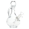 SeshGear Rounded Vintage Glass Water Pipe - 7.75" / 14mm F / Clear