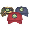 6-Panel Hemp Leaf Snapback Hats - Set of 5