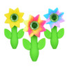 6PC Bundle - Sunflower Silicone Hand Pipe - 4.75" / Assorted Colors