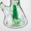 Infyniti Untamed Collection - 14" Beaker w/ 12-Arm Tree Perc Ice Pinch, Green Frog