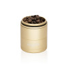 ONGROK 5pc Storage Grinder w/ Pyramid Teeth Gold
