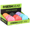 SeshGear Marbled Acrylic Grinder -  2pc / 2.4" / Assorted Colors/12ct Display