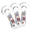 3ct Pulsar Luchadors Glass Spoon Pipe Bundle - 4.5"