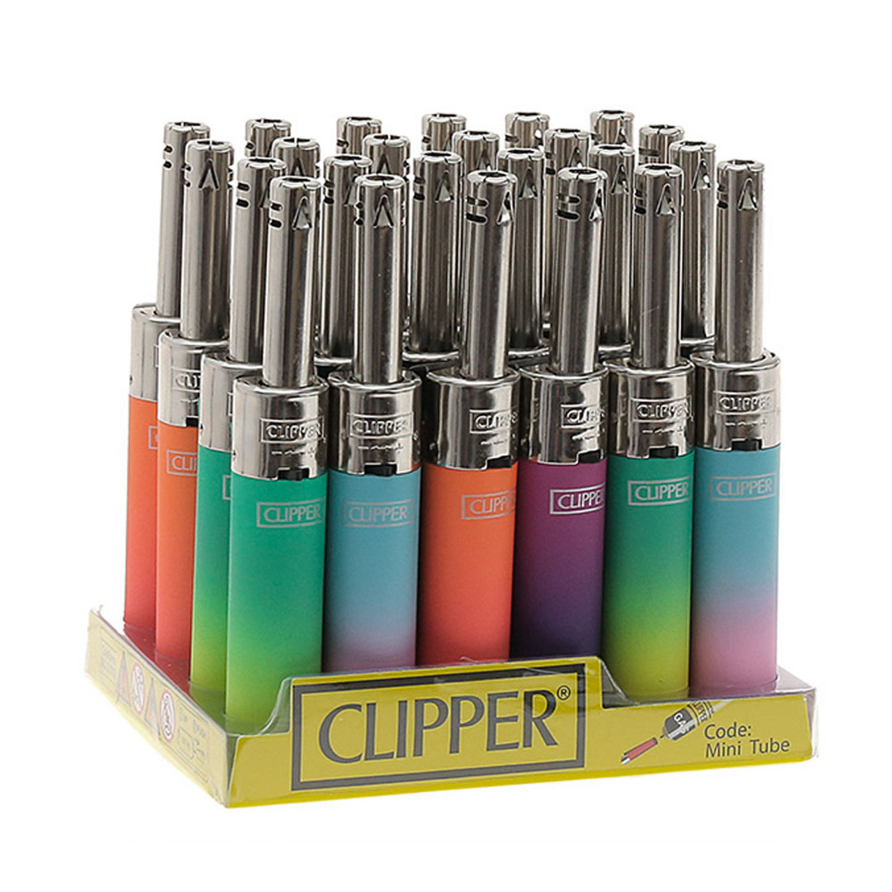 Clipper Lighter Minitube Gradient Color- Paquete de 3 - Encendedor de  butano seguro Clipper - Encendedores recargables en varios colores de moda  