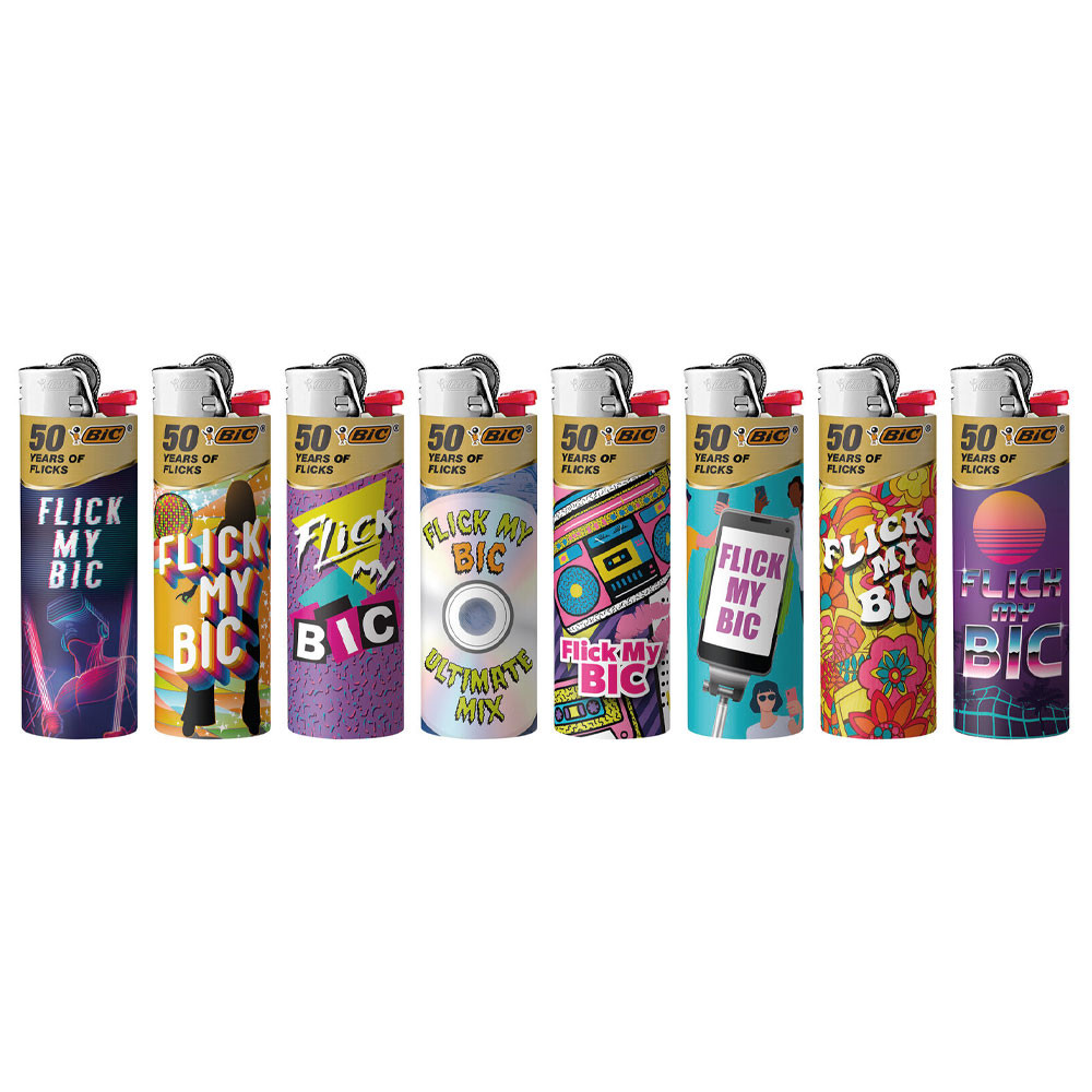 Bic Flick Your Bic Lighters 50th Year Anniversary bobhq
