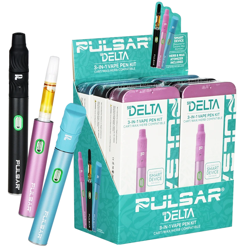 900mah vape pen battery Pulsar 510 Delta 3 in 1 Kit - 900 MaH Smart Flavor:FROZEN Banana Smok G-Priv 220W Vape RAD Bundle