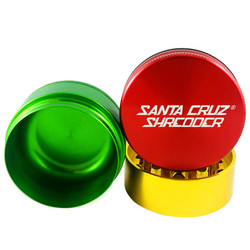Santa Cruz Shredder 3-Piece Grinder Medium 2.2" - Rasta