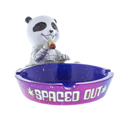 6" x 4" x 3" Spaced Out Panda Ashtray