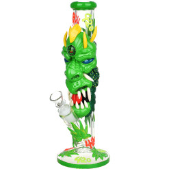 420 Dragon Glow In Dark Tube Water Pipe - 11.8" - 14mm F