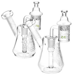 Compact Travel Etched Dab Rig Set - 5.5" - 14mm F/Designs Vary