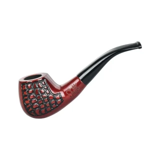 Pulsar Shire Pipes The True Scotsman - Engraved Bent Brandy Smoking Pipe - 5.5"