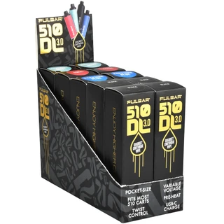 10PC DISP - Pulsar 510 DL 3.0 Twist Variable Voltage Vape Pen - 650mAh / Asst