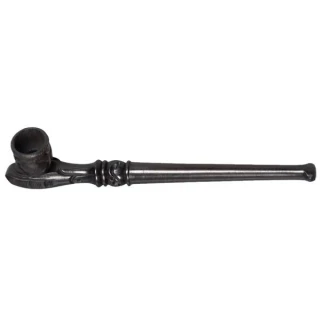 Lakeside Reverie Carved Wood Smoking Pipe - 6"