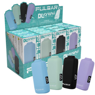 12ct Pulsar DL Vanish Filter w/ Puff Counter Display - 100mAh / Assorted Colors