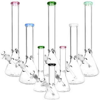 SeshGear Classic Glass Beaker Water Pipe 14mm F / Colors Vary