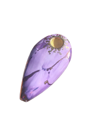Porcelain Gold Goddess - Purple