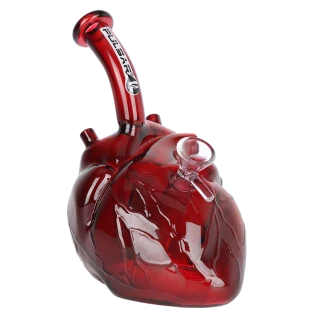 Pulsar Be Still My Heart Glass Water Pipe 6.5" - 14mm F