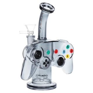 Pulsar Game Controller Glass Water Pipe - 7.5" / 14mm F