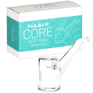 Pulsar CORE Sherlock Glass Hand Pipe - 4.25"