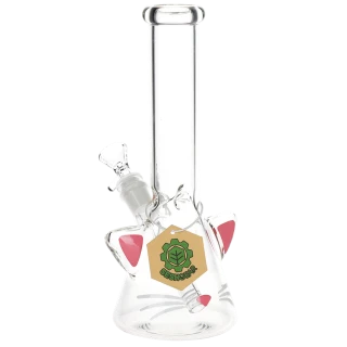 SeshGear Kitty Whiskers Beaker Glass Water Pipe - 9.75" / 14mm F