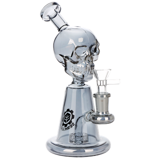 SeshGear Ancient Skullz Glass Water Pipe - 7.5" / 14mm F