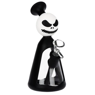 Nightmarish Silicone on Glass Water Pipe - 7.25" / 14mm F