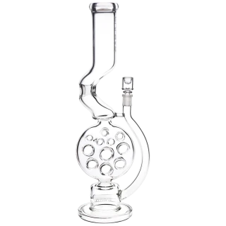 Pulsar Swiss Perc Kink Neck Glass Water Pipe - 18" / 14mm F