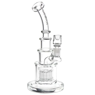 Pulsar 12 Arm Perc Chugger Glass Water Pipe - 10" / 14mm F