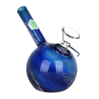 SeshGear Swirled Galaxy Glass Bubbler - 5" / 14mm F