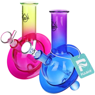 2ct Pulsar Rings of Uranus Glass Water Pipe Bundle - 6.5" / 14mm F / Assorted Colors